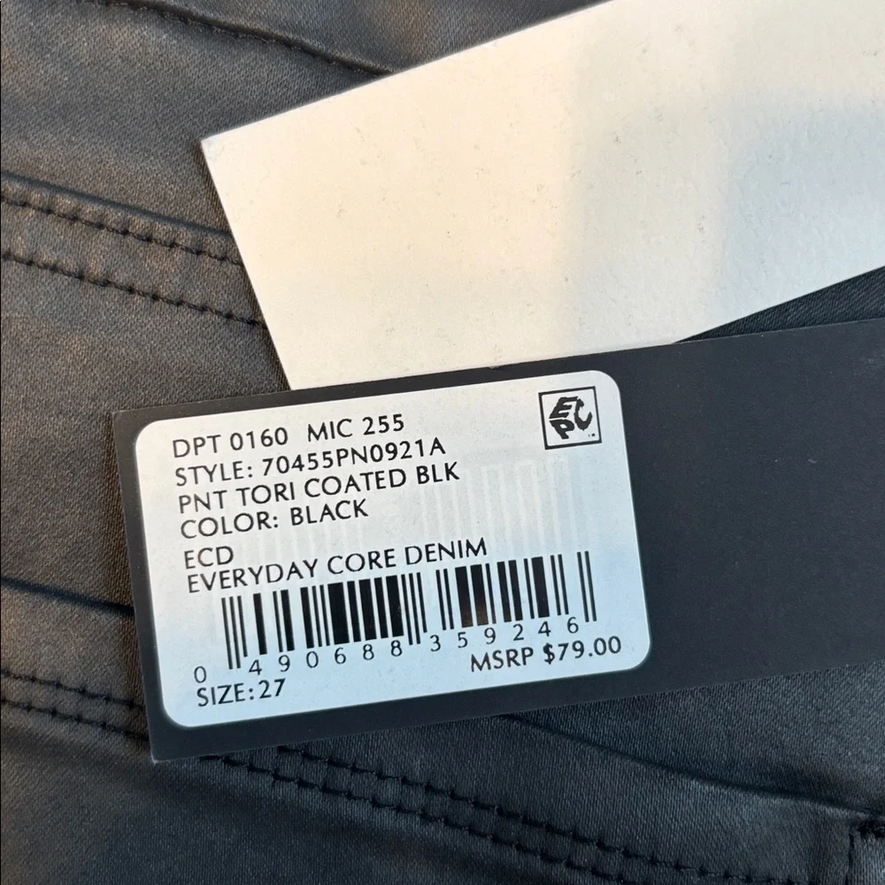 NWT Gianni Bini Black Patent Skinny mid rise Jean/pant new with tags. - Picture 13 of 13